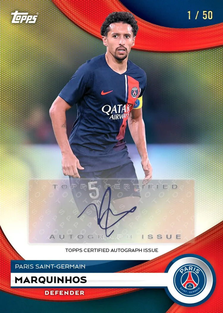 Random football autograph card + sealed pack (Topps items only)
