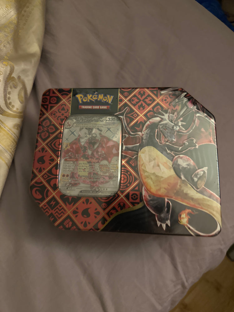 Scarlet & Violet: Paldean Fates *Sealed* 5x Booster Pack Tin Charizard ex Promo